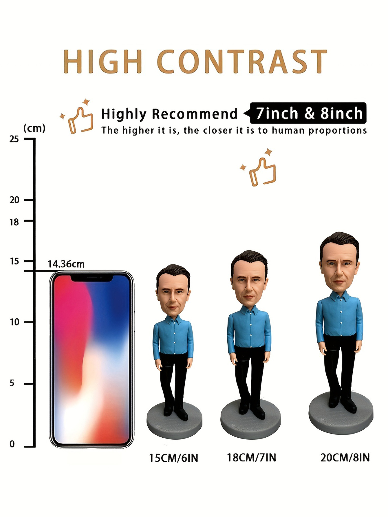 Custom Clay Bobblehead Dolls, Custom Sheriff Bobblehead Doll